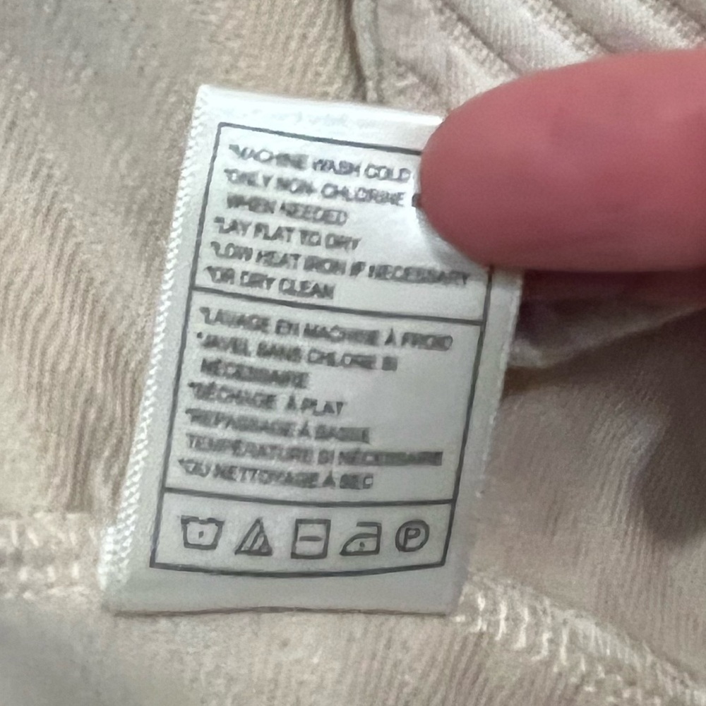 BB Dakota + Steve Madden Cream Open Front Textured Blazer Jacket W/ Pockets. Med - Picture 14 of 14